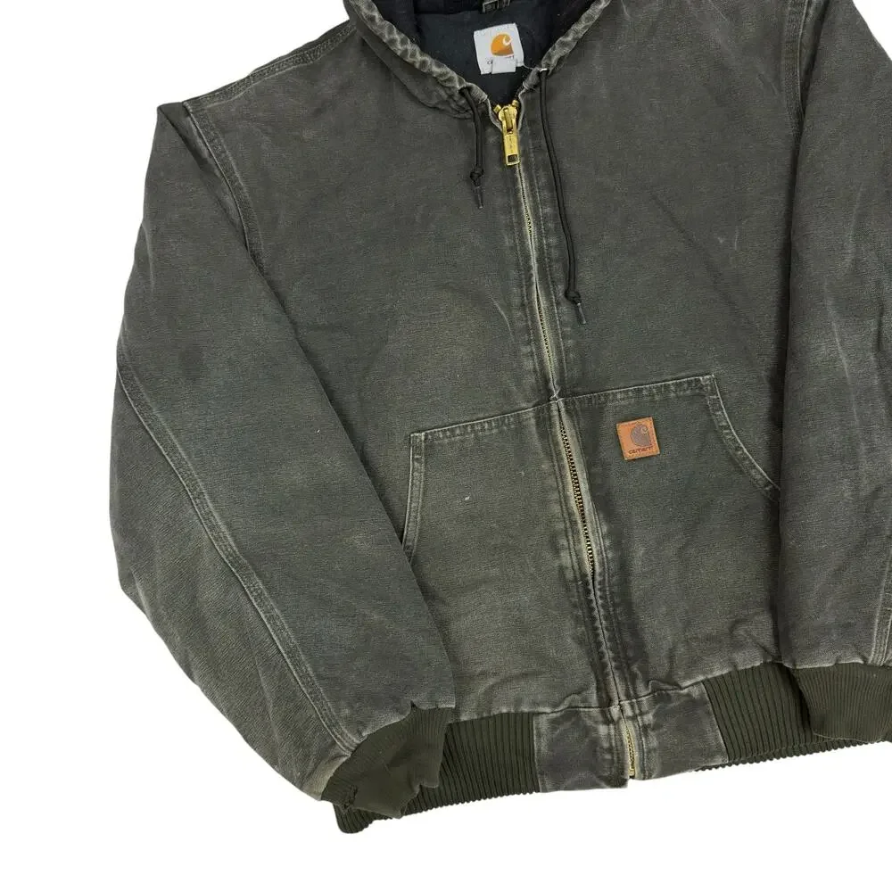 Carhartt J130 MOS green hooded work wear jacket